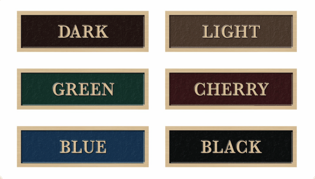 Bronze Color Finish Options East Coast Memorials